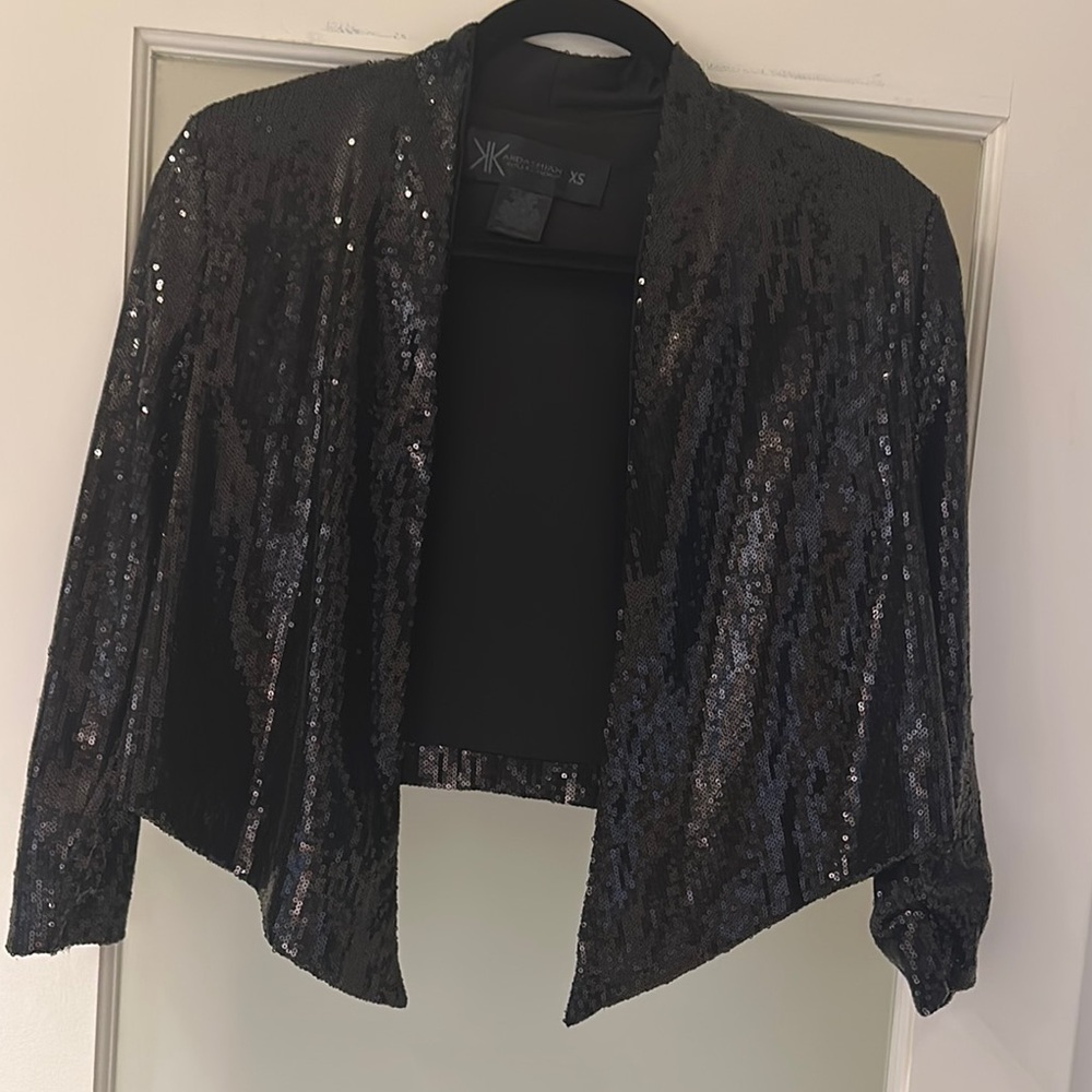 Black Sequin Jacket - image 1